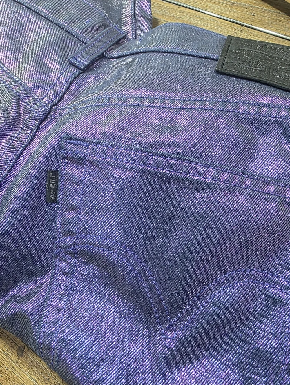 LEVI'S® Ribcage Straight Ankle Jeans  Purple Size 29 - Picture 13 of 15